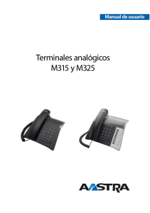 Terminales analógicos M315 y M325