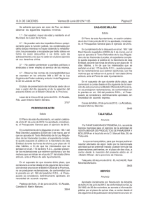 Pedroso de Acím: Aprobación inicial Presupuesto General 2012.