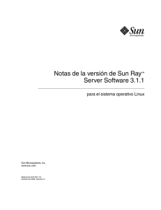 Notas de la versión de Sun Ray Server Software 3.1.1 para el