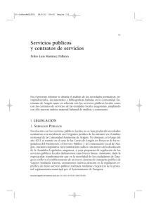 Servicios públicos y contratos de servicios (Pedro Luis Martínez