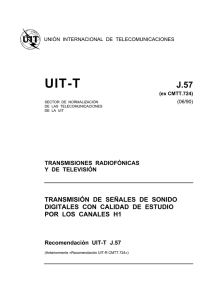 UIT-T Rec. J.57 (06/90) Transmisión de señales de sonido digitales