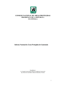 guatemala - informe nacional en areas protegidas