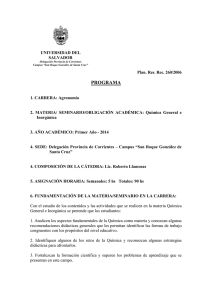 Química General e Inorgánica - Delegación Provincia de Corrientes