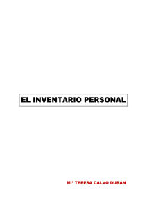 EL INVENTARIO PERSONAL - E