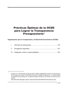 Prácticas Óptimas de la OCDE para Lograr la Transparencia