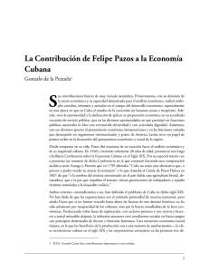 La Contribución de Felipe Pazos a la Economía Cubana