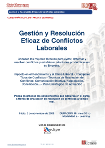 Gestión y Resolución Eficaz de Conflictos Laborales