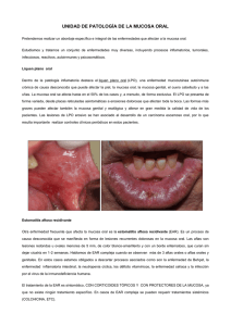 unidad de patología de la mucosa oral