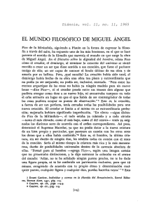 EL MUNDO FILOSÓFICO DE MIGUEL ÁNGEL