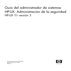 Guía del administrador de sistemas HP-UX