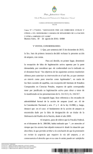 Poder Judicial de la Nación Buenos Aires, 18 de agosto de 2016