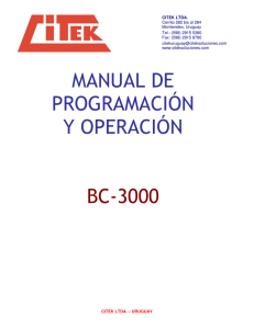 manual de programación y operación bc-3000