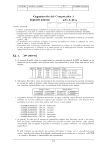 Organización del Computador 2 Segundo parcial – 22 - Cuba-Wiki