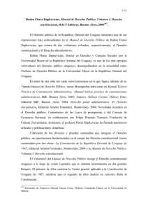 Rubén Flores Dapkevicius, Manual de Derecho Público.