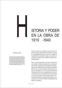 istoria y poder en la obra de 1910 -1940
