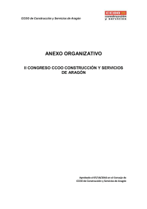 Normas II Congreso de CCOO de Construcción y Servicios de Aragón