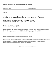 Jalisco y los derechos humanos. Breve análisis del periodo 1997
