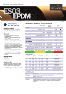 caracteristicas ventajas prestaciones aplicaciones plancha epdm