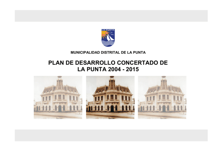 Plan De Desarrollo Concertado Municipalidad Distrital De La Punta