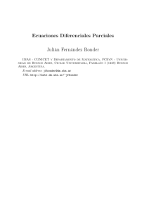 Ecuaciones Diferenciales Parciales Julián Fernández Bonder