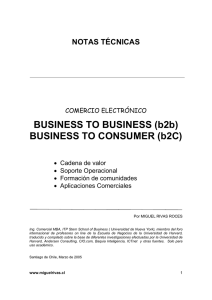 BUSINESS TO BUSINESS (b2b) BUSINESS TO CONSUMER (b2C)