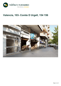 Valencia, 103- Comte D Urgell, 154 156