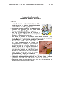 Instrucciones LC Ortoqueratología Avanzada