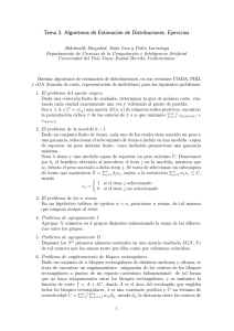 Tema 3. Algoritmos de Estimación de Distribuciones. Ejercicios