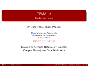 TEMA I.8 - Ondas en Gases - Universidad de Guanajuato