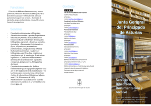 Guía del Servicio. Biblioteca - Junta General del Principado de