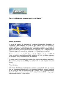 Características del sistema político de Suecia