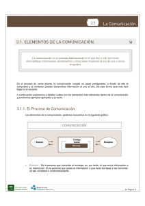 La Comunicación. 3.1. ELEMENTOS DE LA COMUNICACIÓN.