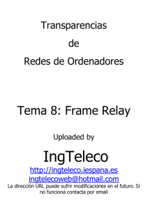 Tema 8: Frame Relay - Ingteleco-Web
