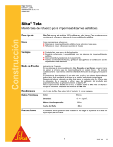 Sika Tela - Impermeabilizantes Mex / Sika Impermeabilizantes