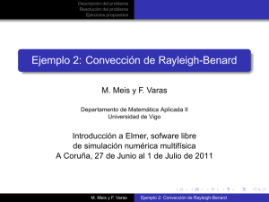 Ejemplo 2: Convección de Rayleigh-Benard