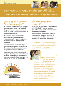 Being a parent can be tough brochure - Spanish