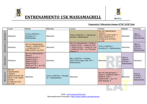 entrenamiento 15k massamagrell - Entrenador personal y online de