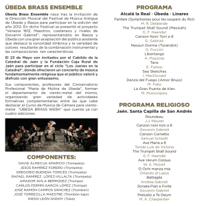 Descargar Programa de mano - Fundación Caja Rural de Jaén