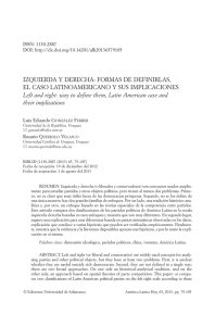 Izquierda y derecha: formas de definirlas, el caso latinoamericano y