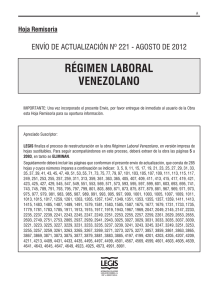 régimen laboral venezolano