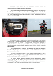 Consulta y Resolución Luces Diurnas Motocicletas
