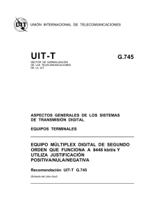 UIT-T Rec. G.745 (11/88) Equipo múltiplex digital de segundo orden