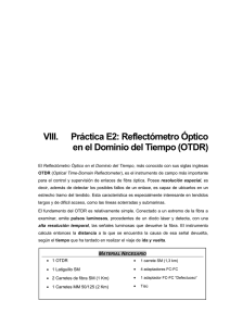 Reflectómetro Óptico en el Dominio del Tiempo (OTDR)