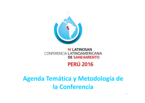 Agenda Temática y Metodología de la Conferencia