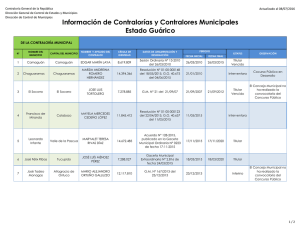 Información de Contralorías y Contralores Municipales Estado Guárico