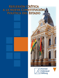 Reflexión crítica a la nueva Constitución Política del Estado.