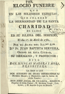 ELOGIO FUNEBRE , CHA RID A I> í - Biblioteca Virtual de Andalucía