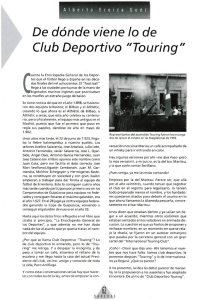 De dónde viene lo de club deportivo "Touring", Alberto Eceiza Goñi
