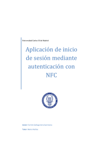Aplicación de inicio de sesión mediante autenticación con NFC