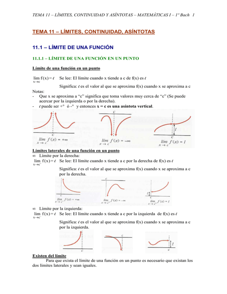 Limites Continuidad Asintotas